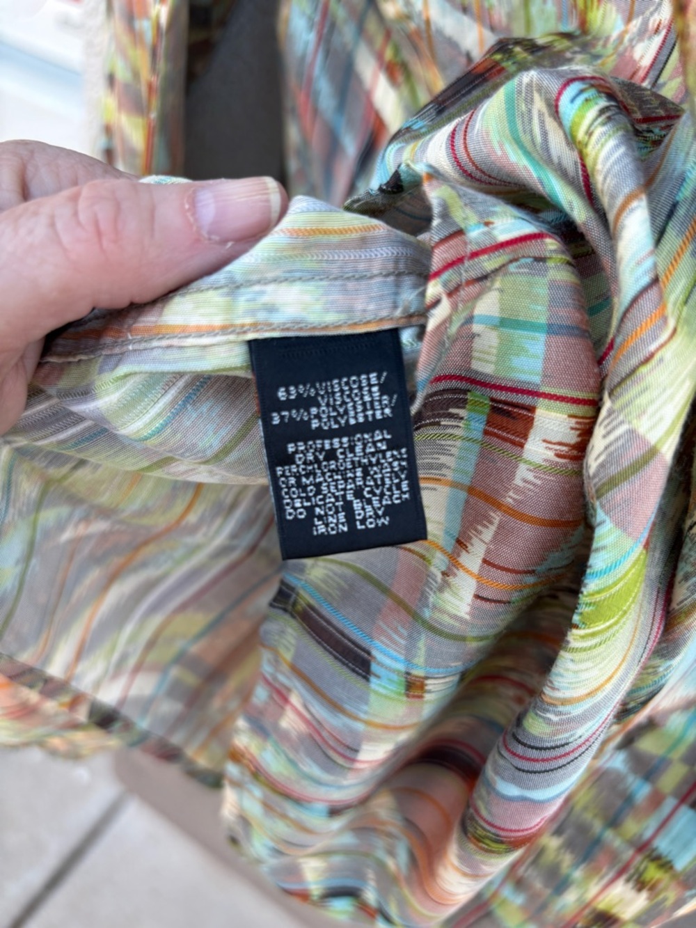 Jhane Barnes Multicolor Abstract Striped Button-Down Shirt - Picture 3 of 8